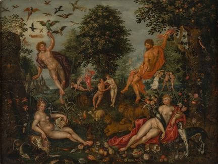 Flemish Master   17th century. Paradise and the Fo