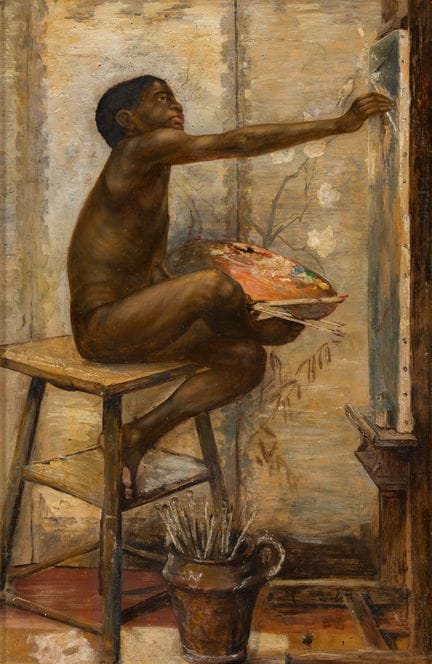 Unknown Master   Circa 1900 *The Young Artist*.  O