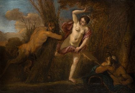 Unknown Master   17th century. Pan and Syrinx.  Oi