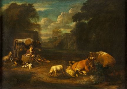 Unknown Master   17th/18th century. Landscape with