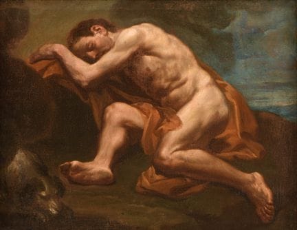 Unknown Master   18th century. *The Sleeper*.  Oil
