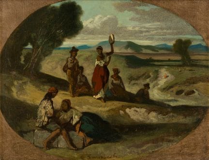 German Master   19th-century Italian peasant. Sign