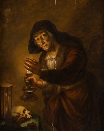 Dutch School   17th/18th century. Memento mori.  O