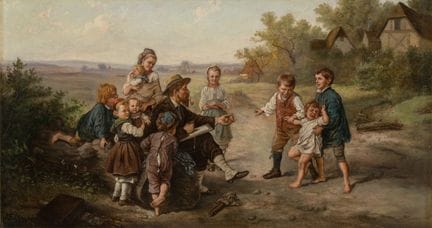 Erbler, Josef   19./20. Jhdt. Zwei Gemälde. Gegens