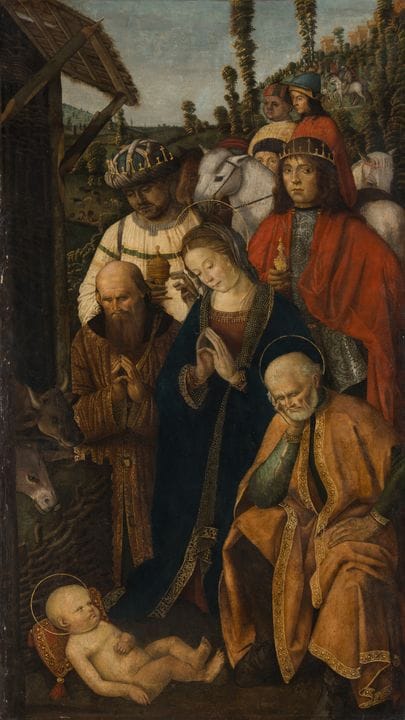Italian Master   Circa 1500. Adoration of the Magi
