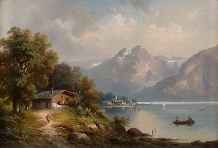 Hampe, Guido   1839 Berlin – 1902 Berlin Alpine La