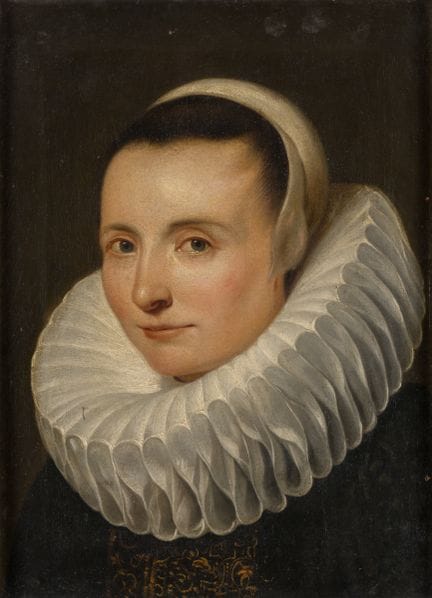 Unbekannter Meister Frauenportrait. Öl/Lwd., 48 x 