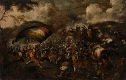Unknown Master   17th-century battle scene with a 