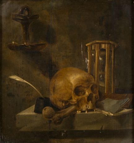 Dutch Master   17th century. Memento mori. Vaguely