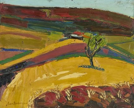 165 Pierre AMBROGIANI (1907-1985)
Terreno giallo, 
