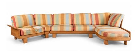209 Banquette d'angle Seltz composée de 6 éléments