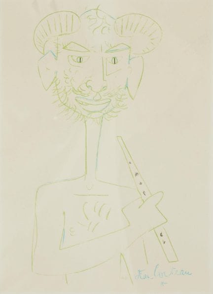 3 Jean COCTEAU (1889–1963), nach
„Faun mit Flöte“ 