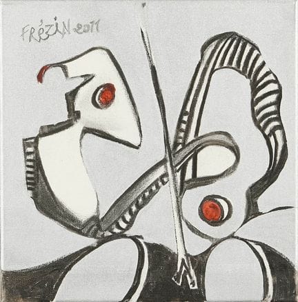 142 Roger FREZIN (1927-2012)
Composizione su sfond