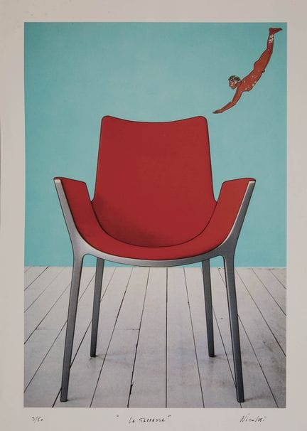 10 NICOLAÏ (geb. 1955)
Die Terrasse 
Siebdruck, si