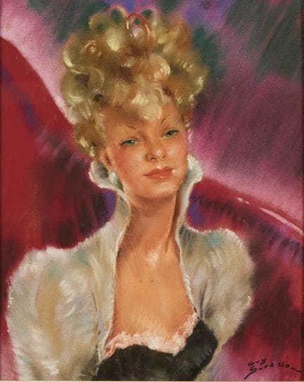 177 Guy SERADOUR (1922-2007)
Elegante 
Pastello fi