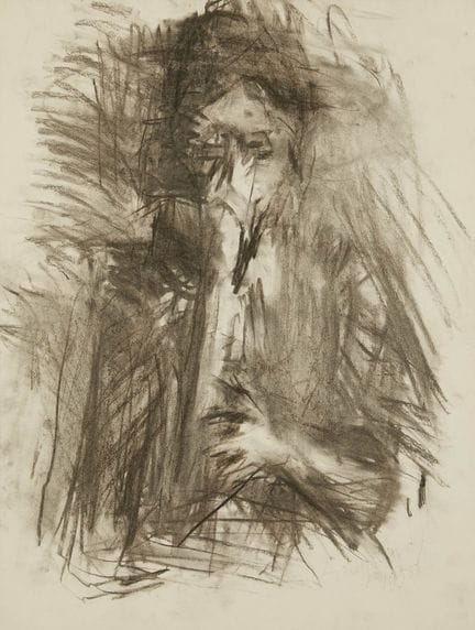 108 Eugène LEROY (1910–2000)
Porträt, 1995
Kohle a