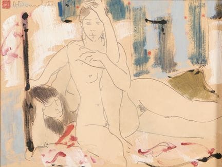 38 Alain BONNEFOIT (born in 1937)
Nudes in an Inte