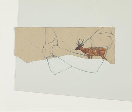 122 Dominique GRISOR (nato nel 1947)
Il daino, 200