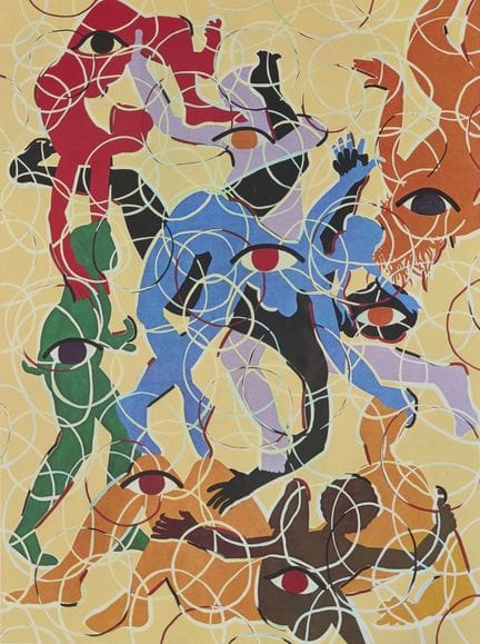 2-热拉尔·弗罗芒热（1939-2021）
《日常生活，下午》，1985年
彩色石版画
作品上签名、