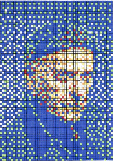 22 SPACE INVADER (nacido en 1969)
Retrato de Enki 