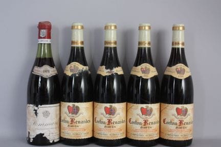 3 B CORTON-RENARDES Rot (Grand Cru) e.t.h mit klei
