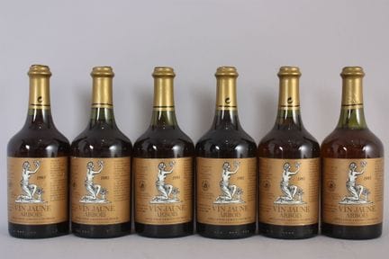 6 B ARBOIS VIN JAUNE (labels slightly marked; some