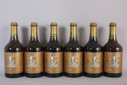 6 B ARBOIS VIN JAUNE (labels slightly marked; some