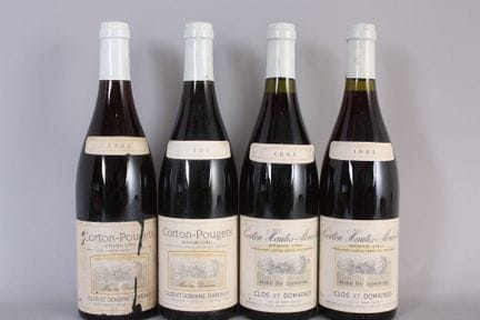 2 B CORTON HAUTES-MOUROTTES Rotwein (Grand Cru) le