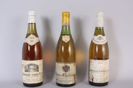 1 B CORTON-CHARLEMAGNE (Grand Cru) 3,3 cm; e.t.h b