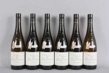 6 B SAVENNIERES "CLOS DU PAPILLON" (Etiketten leic