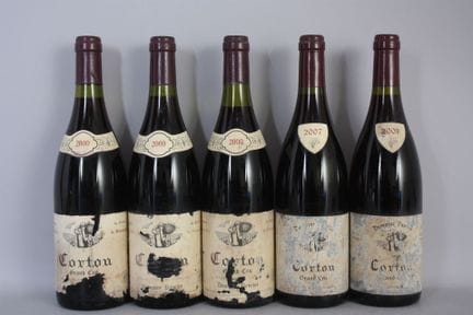 3 B CORTON Rot (Grand Cru) von kräftigen bis mittl