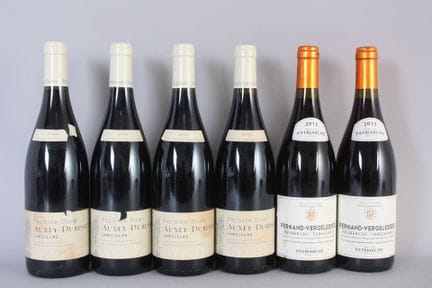 4 B AUXEY-DURESSES LARGILLAS Rotwein (Etiketten le