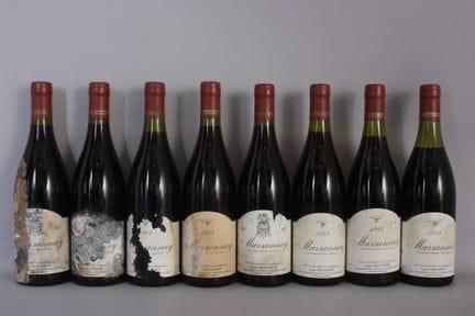 8 B MARSANNAY Rotwein (1 bis 4 cm; e.t.h bis e.t.a