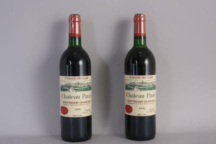 2 B CHÂTEAU PAVIE (T.L.B. oder besser; Etiketten l