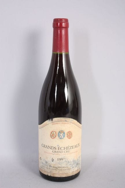1 B GRANDS-ECHEZEAUX (Grand Cru), Etikett teilweis