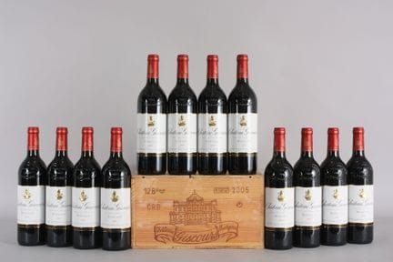 12 B CHÂTEAU GISCOURS (Original-Holzkiste) 1 Etike