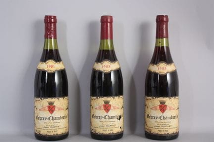 1 B GEVREY-CHAMBERTIN  Jean Raphet 1981 
2 B GEVRE