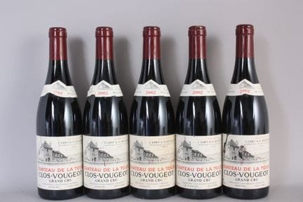 5 B CLOS DE VOUGEOT (Grand Cru), davon 1 e.t.h., 1