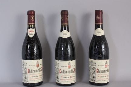 1 Flasche CHÂTEAUNEUF-DU-PAPE Rotwein  Mireille Ra