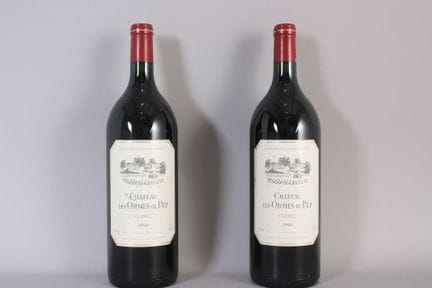 2 Flaschen CHÂTEAU LES ORMES DE PEZ (Etiketten seh
