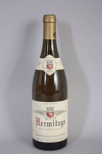 1 B HERMITAGE Weißwein, Etikett sehr leicht beschä