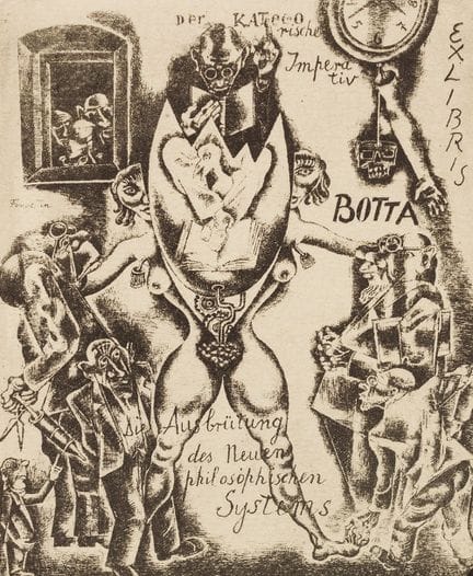 Ex-libris. – Michel Fingesten. Ex-libris (Giovanni