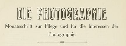 Photography. – Die Photographie. 
A monthly journa