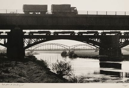 Walter Vogel, né en 1932 
Paysage de ponts dans la
