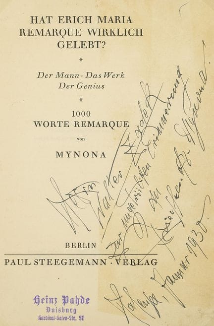 Friedlaender (-Mynona), Salomo (1871–1946), writer