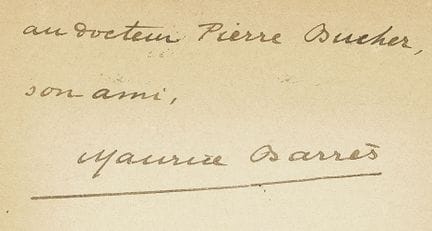 Barrès, M. *Amori et dolori sacrum. La Mort de Ven