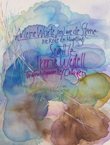 Wedell, Irene (1939-2017). Seattle. Mes paroles so