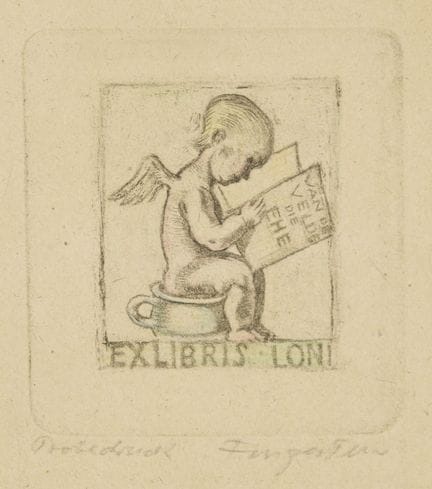 Ex-libris. – Michel Fingesten. Ex-libris de Loni (