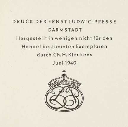 Kleukens, Ch. H. A Little Book of Comfort for Fore