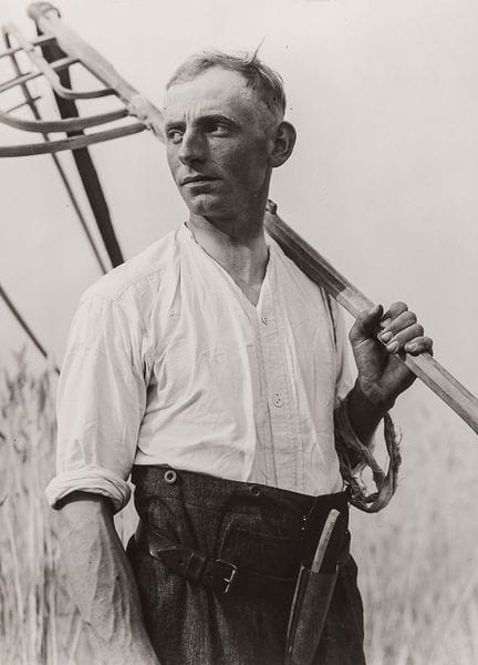 Hans Retzlaff 1902-1965 
Paysan à la faux, vers 19
